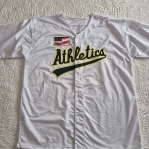 Athletics White Rickey Henderson Jersey Sz Large EUC